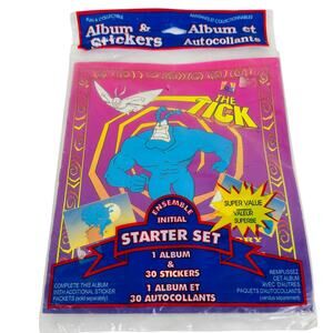 Vintage 1995 The‎ Tick Cartoon Panini Stickers & Album Set Sealed